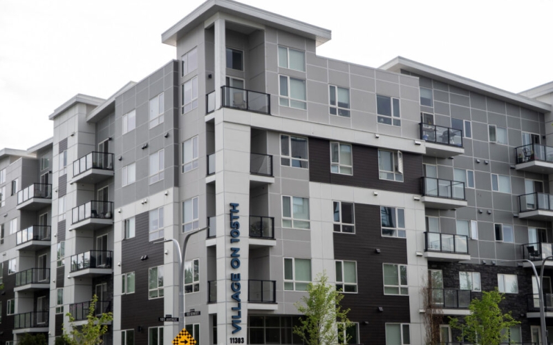 Furnished 1 Bedroom Apartment in Edmonton | Village on 105 Building